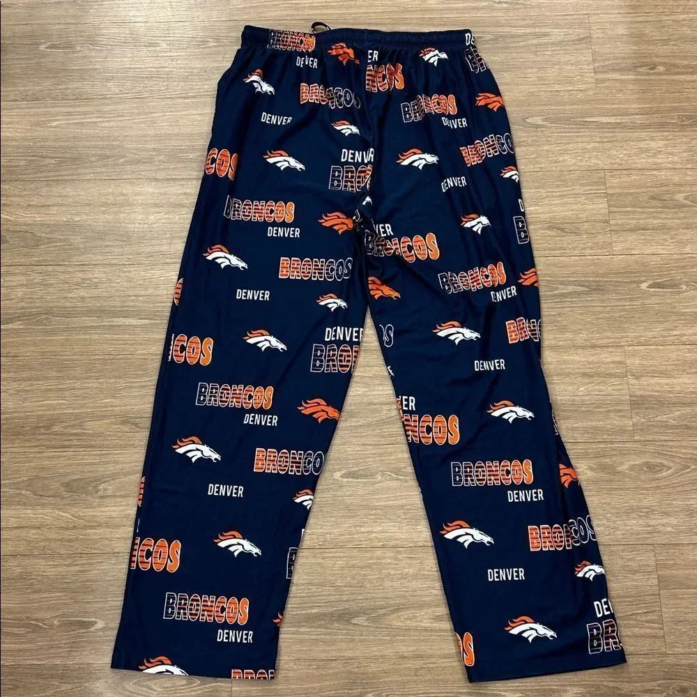 NFL Team Apparel Mens Denver Broncos Lounge Pants/Sleepwear